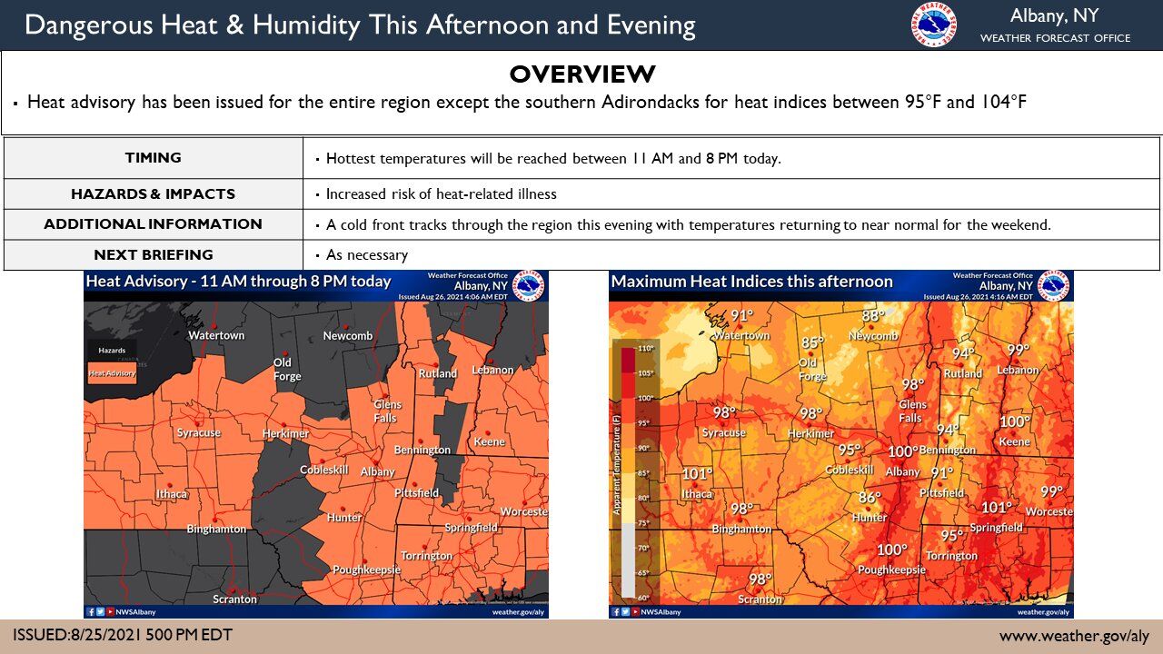 Heat advisory
